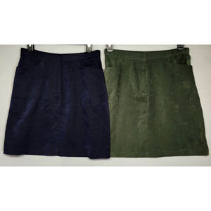 Vintage Paul Harris Design Skirt Womens 10 Corduroy Mini Stretch Pockets Career